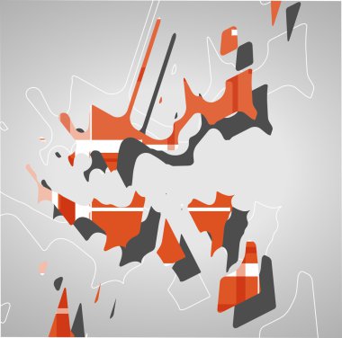 Fütüristik arka plan geometrik şekil.