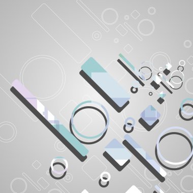 Renkli soyut çember arkaplanı