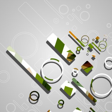 Renkli soyut çember arkaplanı