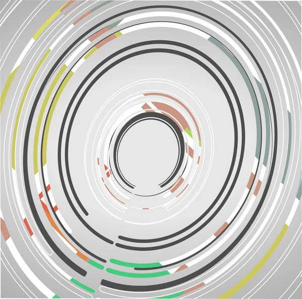 Antecedentes de círculos tecnológicos abstractos — Archivo Imágenes Vectoriales