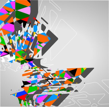 fütüristik arka plan, geometrik şekil.