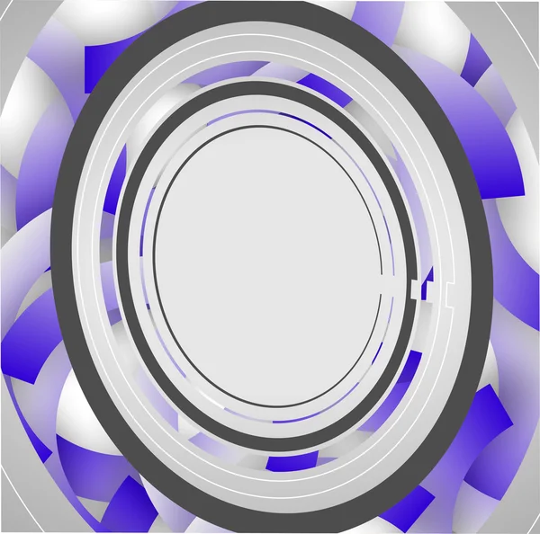 Streszczenie technologia tło koła — Wektor stockowy