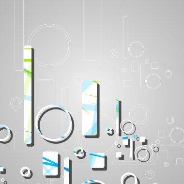 Renkli soyut çember arkaplanı