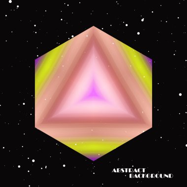 Parlak neon soyut nesneyi