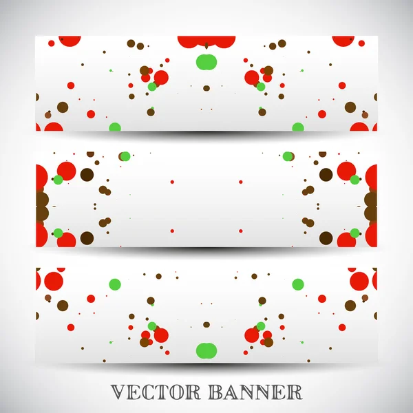 Conjunto de banners vetoriais abstratos — Vetor de Stock