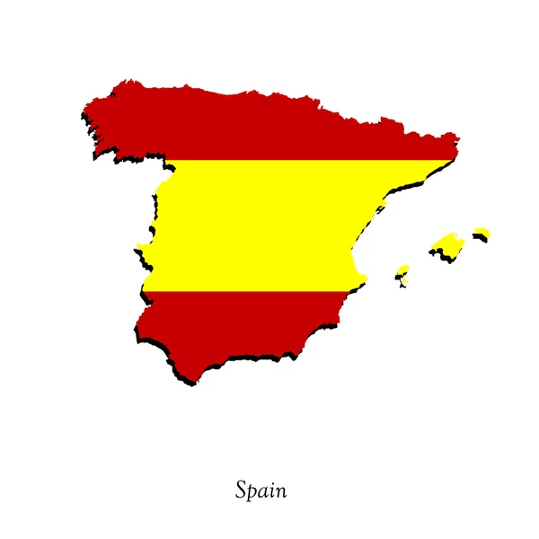 Mapa de España para tu diseño — Vector de stock