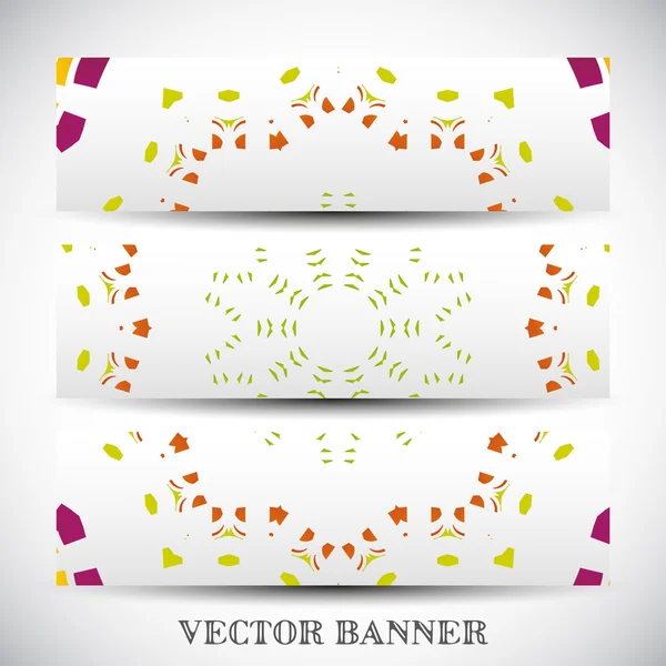 Conjunto de banners vectoriales abstractos — Archivo Imágenes Vectoriales