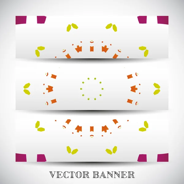 Set of abstract vector banners — Stock Vector