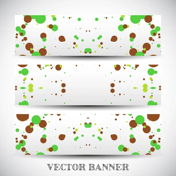 Conjunto de banners vetoriais abstratos — Vetor de Stock