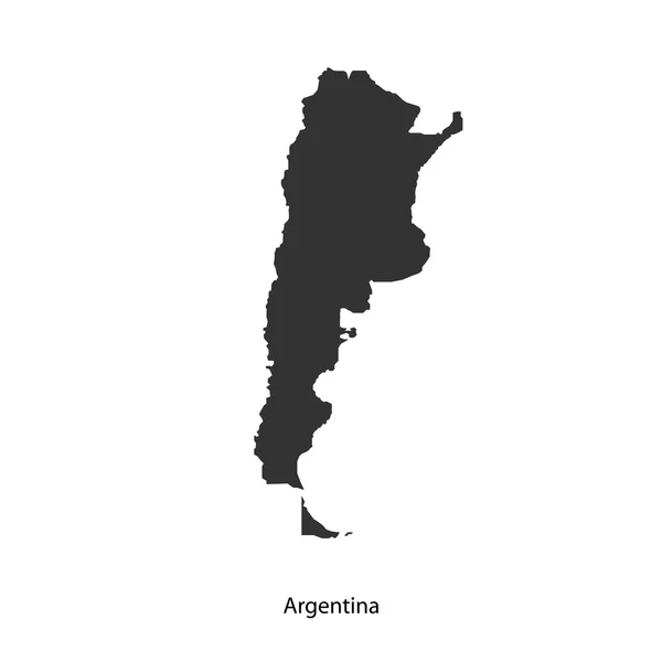 あなたの設計のためのアルゼンチンの黒地図 — ストックベクタ