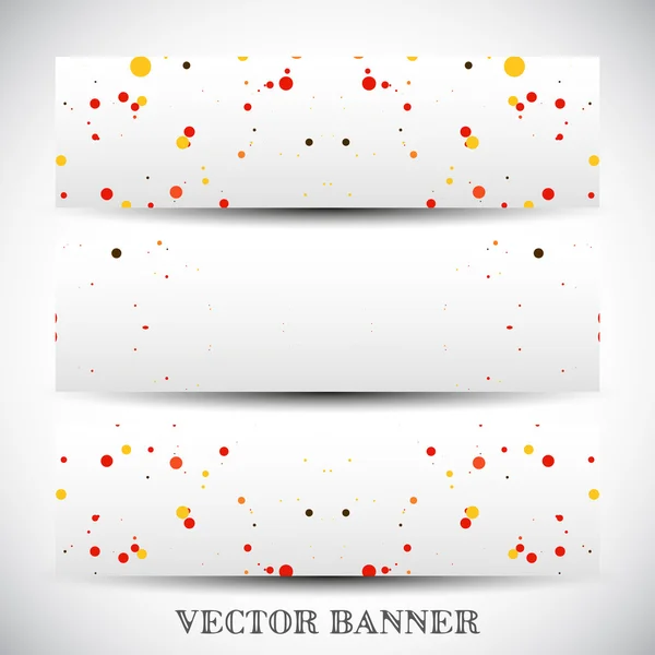 Conjunto de banners vetoriais abstratos — Vetor de Stock