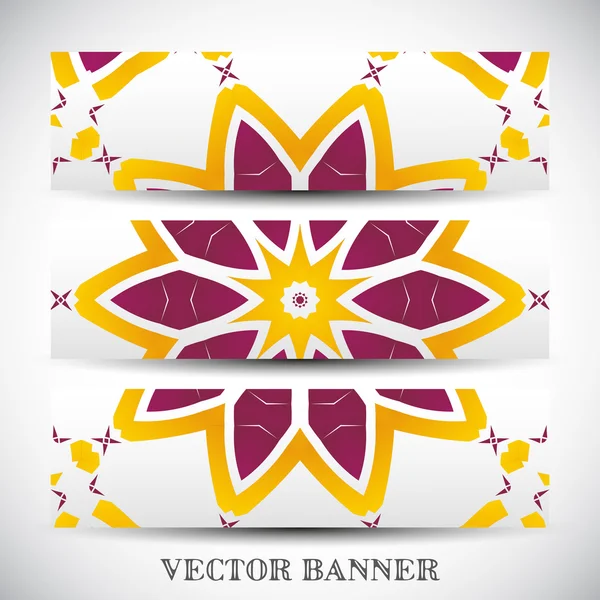 Conjunto de banners vectoriales abstractos — Archivo Imágenes Vectoriales