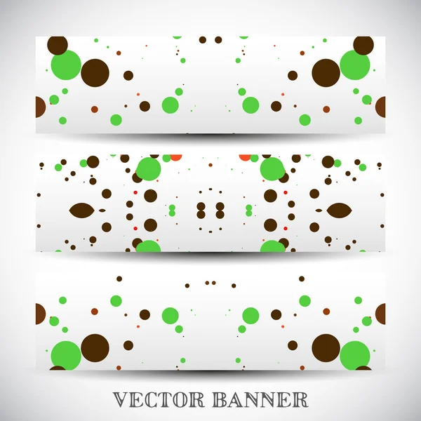 Conjunto de banners vetoriais abstratos — Vetor de Stock