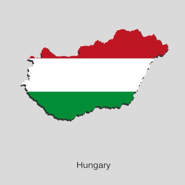 Macaristan haritası tasarımınız için