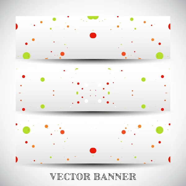 Conjunto de banners vetoriais abstratos — Vetor de Stock