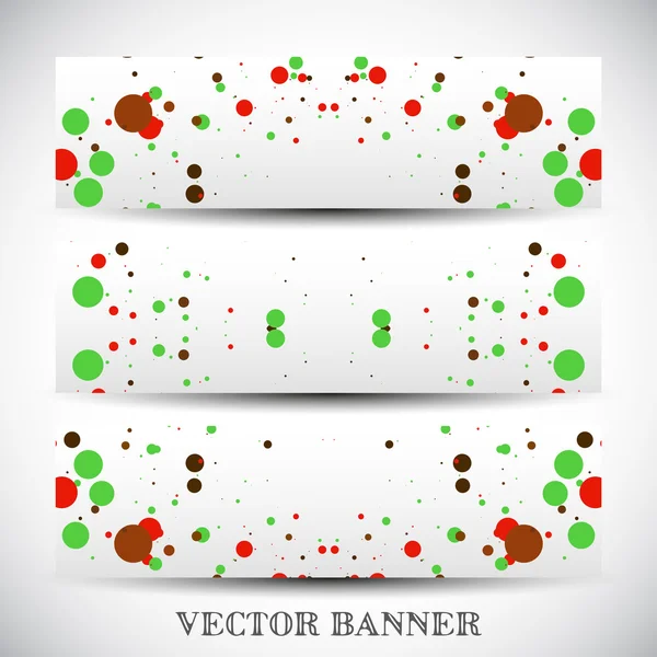 Conjunto de banners vetoriais abstratos — Vetor de Stock