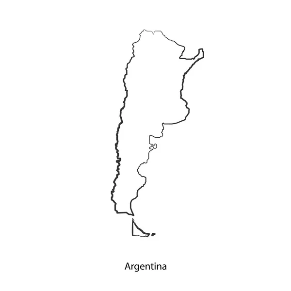 Mapa Argentyny do projektowania — Wektor stockowy