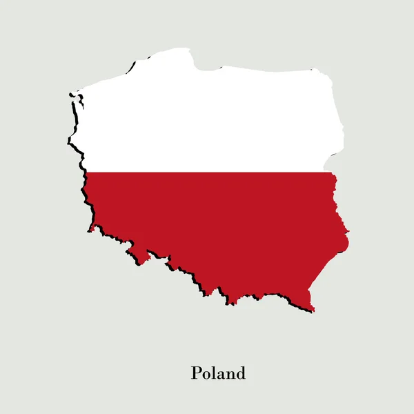 Map of Poland for your design — Stock Vector