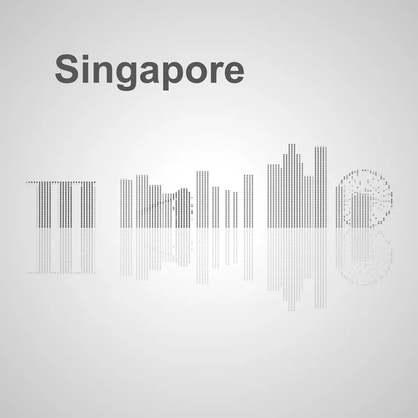 Singapur manzarası tasarımınız için