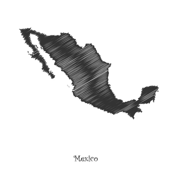 あなたの設計のためのメキシコの地図 ストックベクター