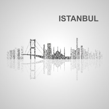 Istanbul manzarası tasarımınız için