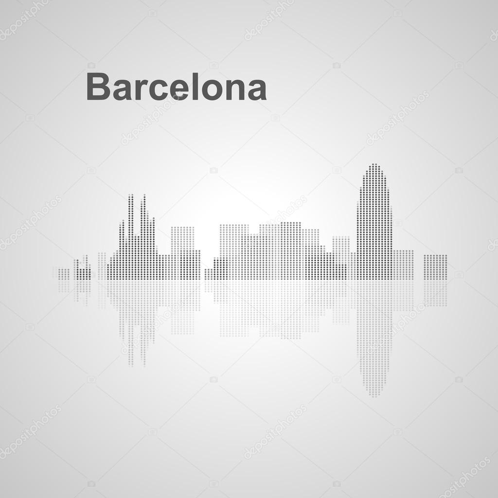 Barcelona skyline  for your design