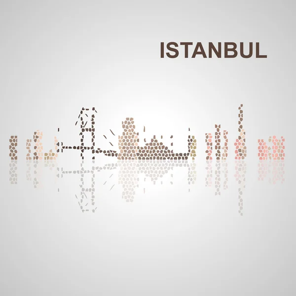 Skyline di Istanbul per il tuo design — Vettoriale Stock