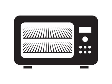 Mikrodalga vektör simgesi