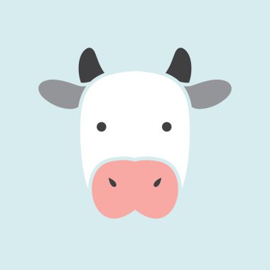 İnek vektör simgesi