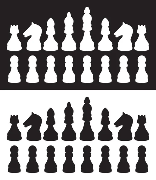 Iconos de vector de ajedrez — Vector de stock