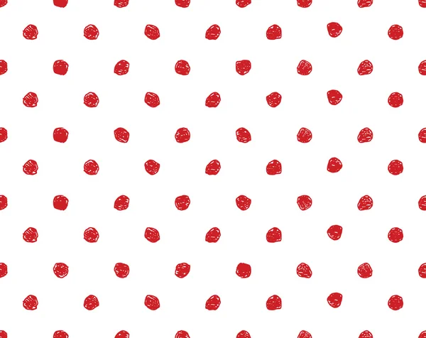 Hand drawn seamless dot pattern — Stock Vector