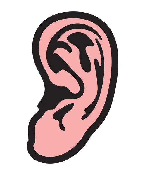 Вектор вухо — стоковий вектор