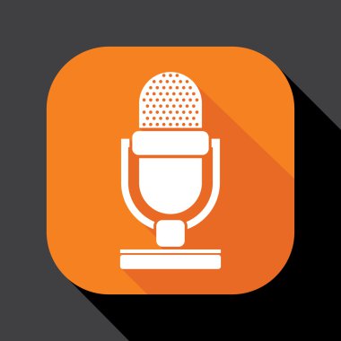 Retro Mikrofon Simgesi