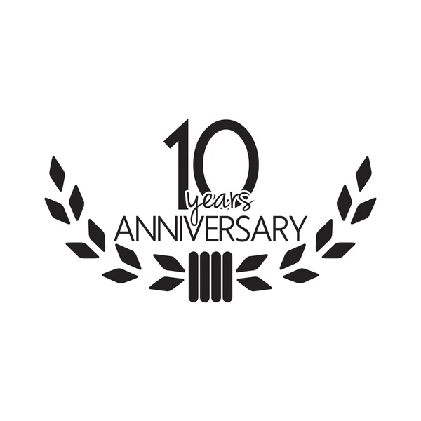 10 rocznica — Wektor stockowy