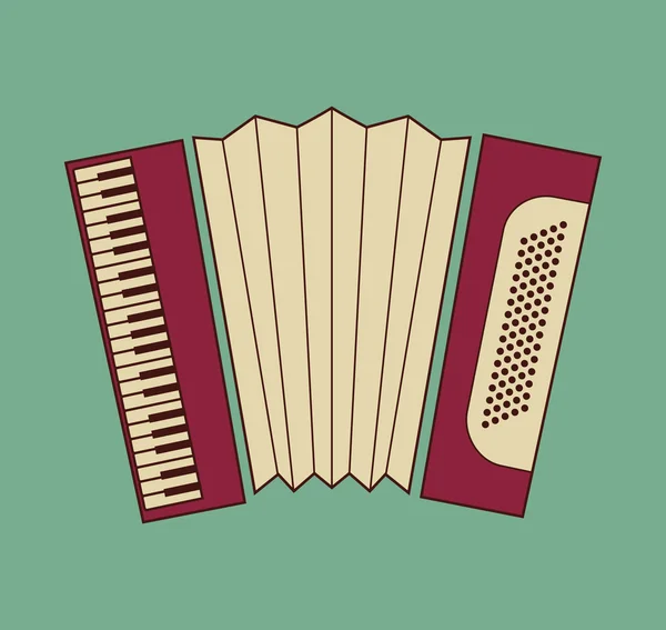 Vektör akordeon — Stok Vektör