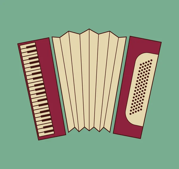 Vector van accordeon — Stockvector