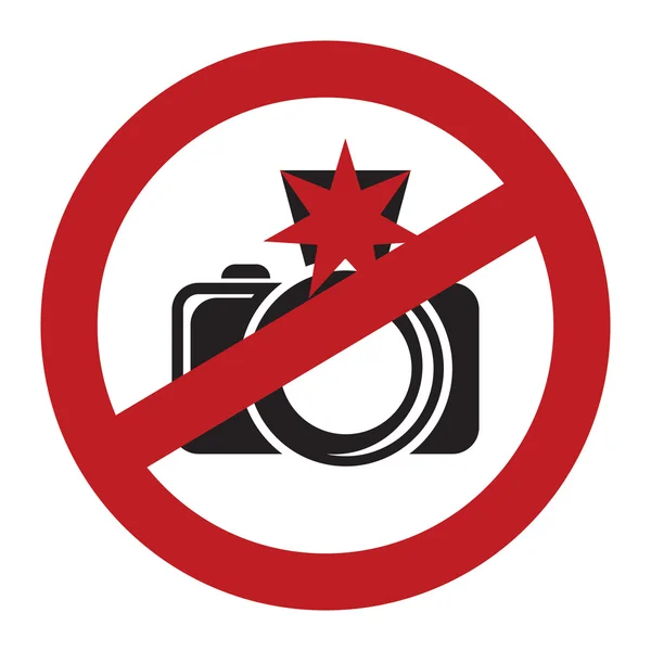 No flash sign — Stock Vector