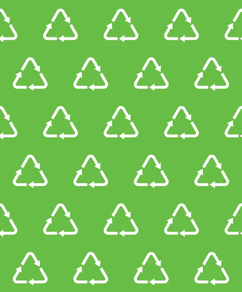 Recycle vector seamless pattern — Stock Vector