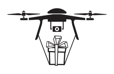 Drone simge vektör çizim