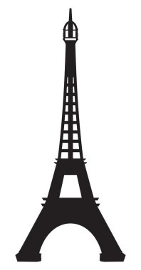Paris - Eyfel Kulesi vektör simgesi