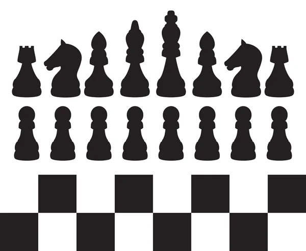 Ícones vetoriais de xadrez — Vetor de Stock