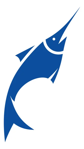 Zwaard vissen vector pictogram — Stockvector