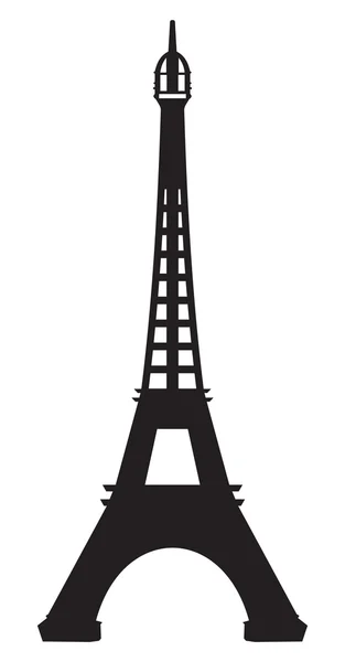 Paris - Ikon vektor Menara Eiffel - Stok Vektor