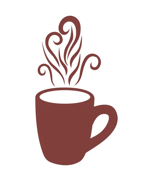 Coffee mug vector icon — Stock Vector