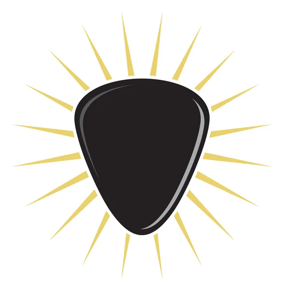 Vector illustrations of the guitar pick — Stock Vector