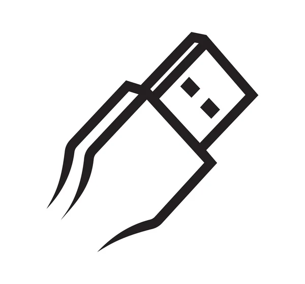 USB-vector pictogram — Stockvector