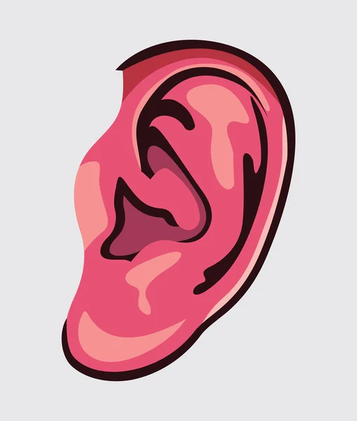 Ear vector icon — Stock Vector