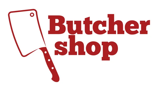 Butcher shop wektor ikona — Wektor stockowy