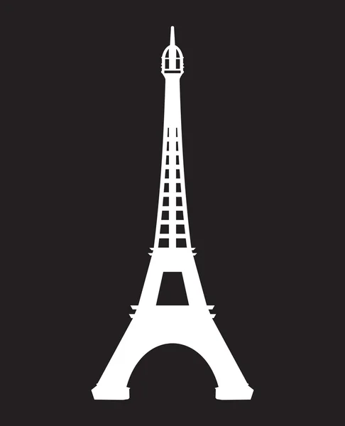 París - Icono del vector Torre Eiffel — Archivo Imágenes Vectoriales