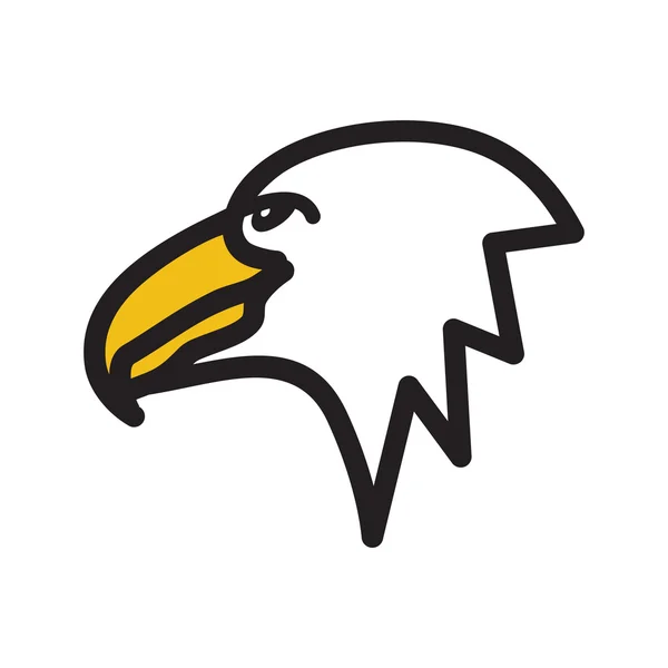 Eagle simple icon — Stock Vector